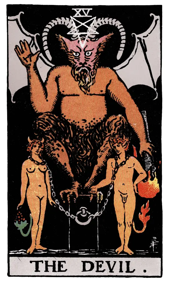 悪魔 タロットカード画像