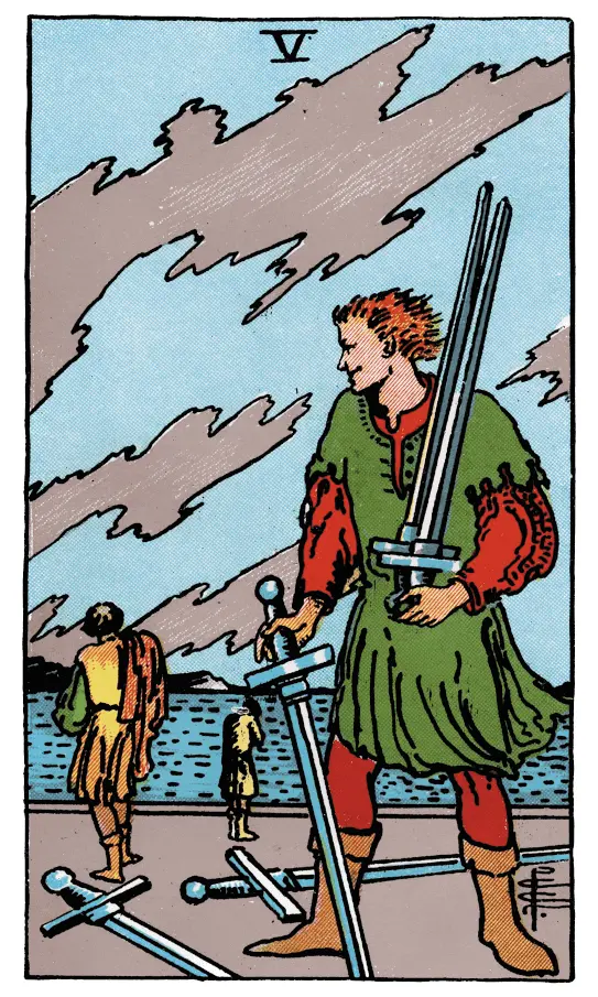 Five of Swords Tarot card image